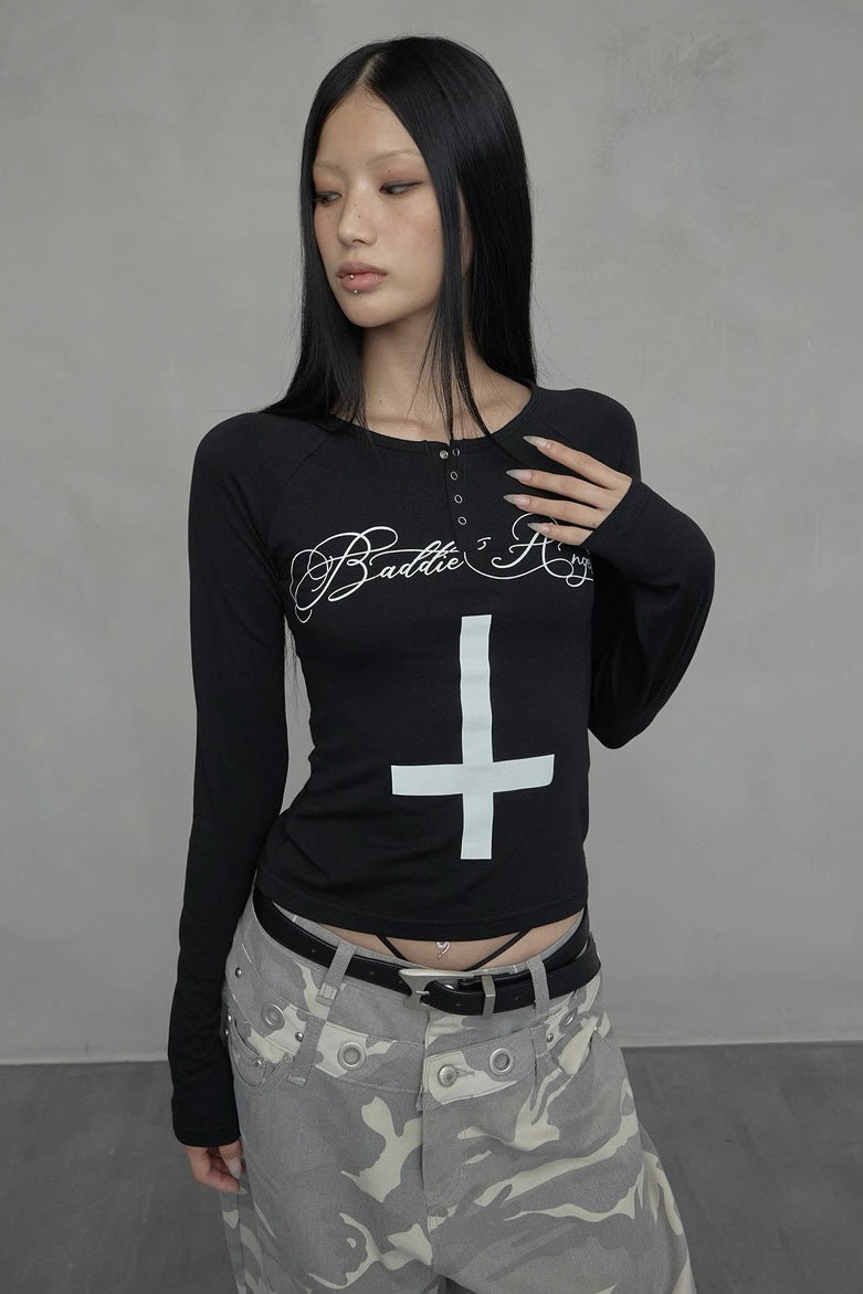 Baddie Angel Cross Top mry002304