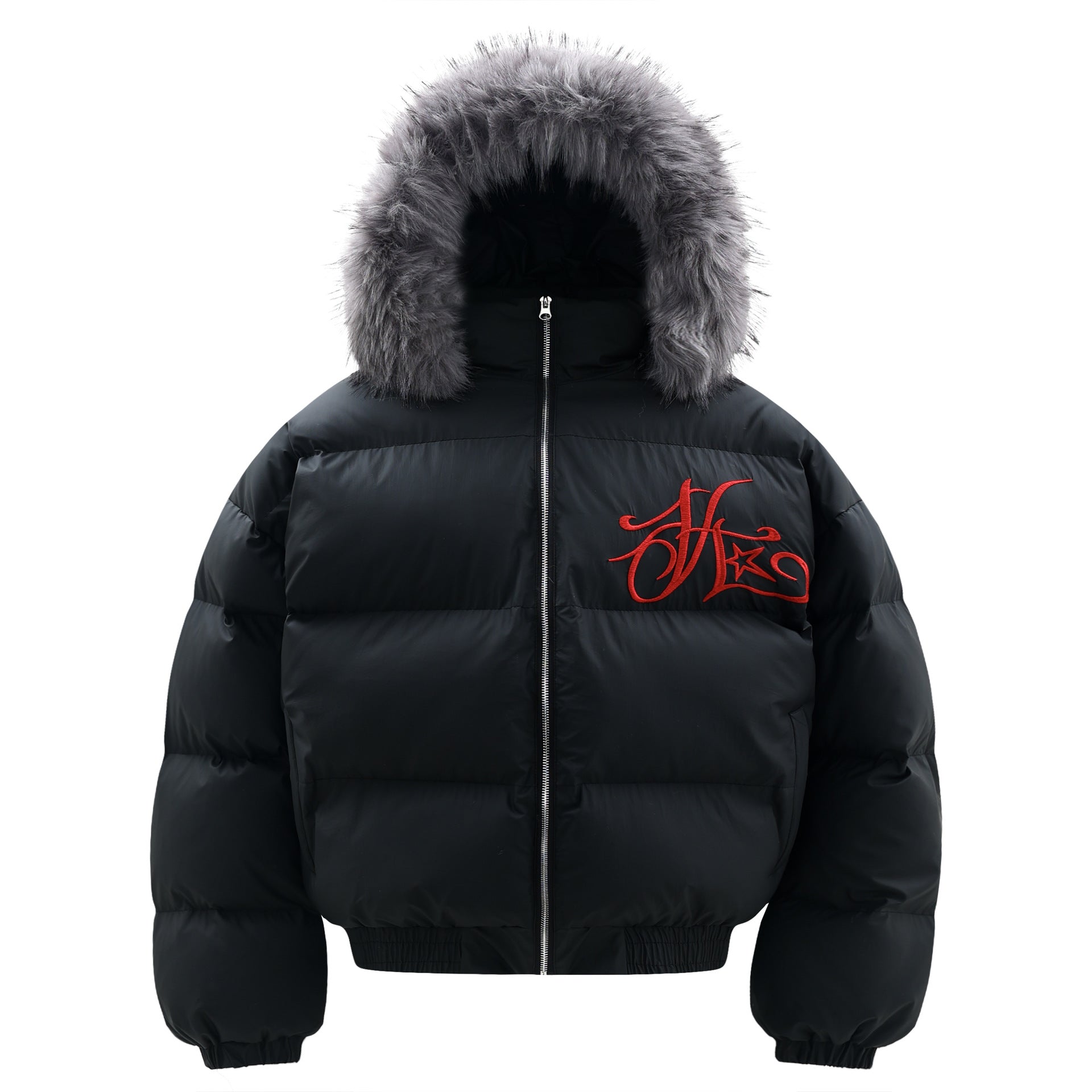 【高品質】Red Stitch Logo Puffer Jacket mry001935