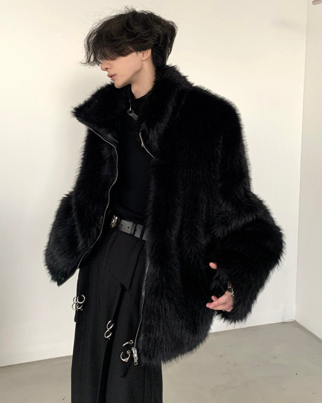 【2color】Oversized Faux Fur Jacket mry001818