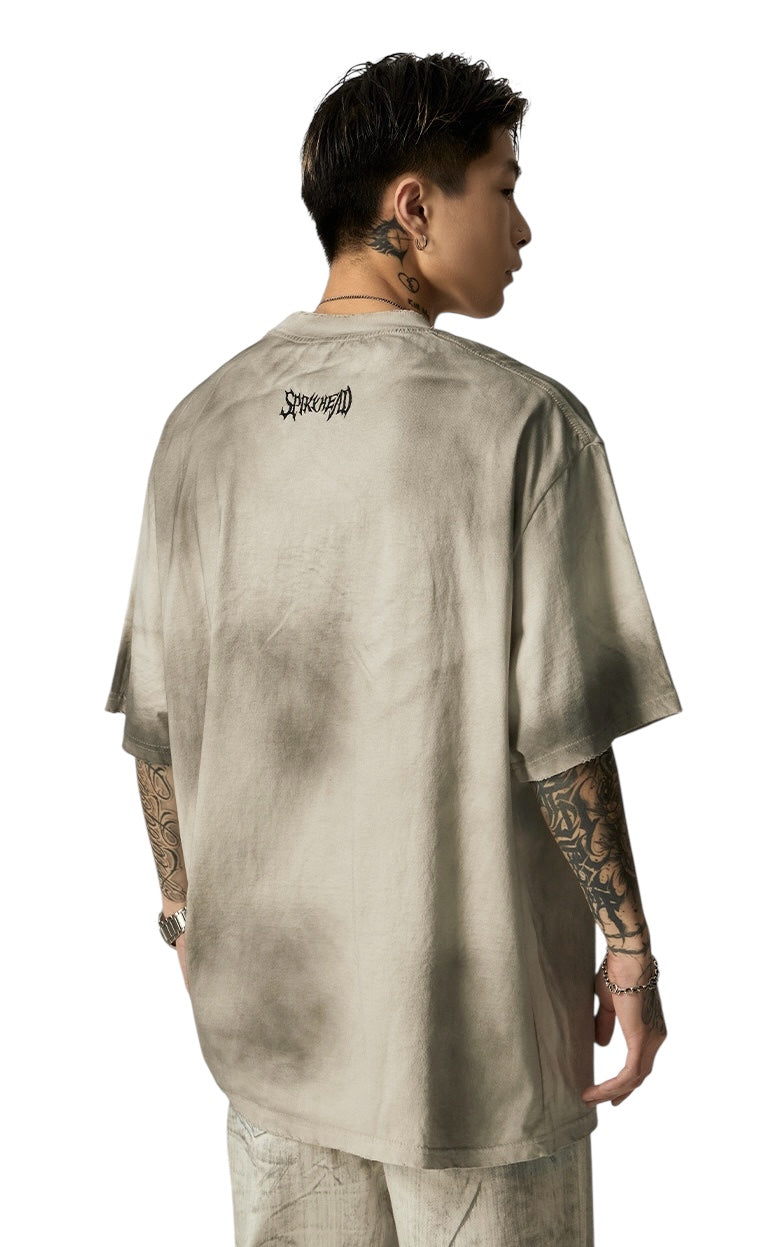 《数量限定価格🔥⚡️》2colorSPIKY HEAD Shadow Fade T-Shirt mry001677