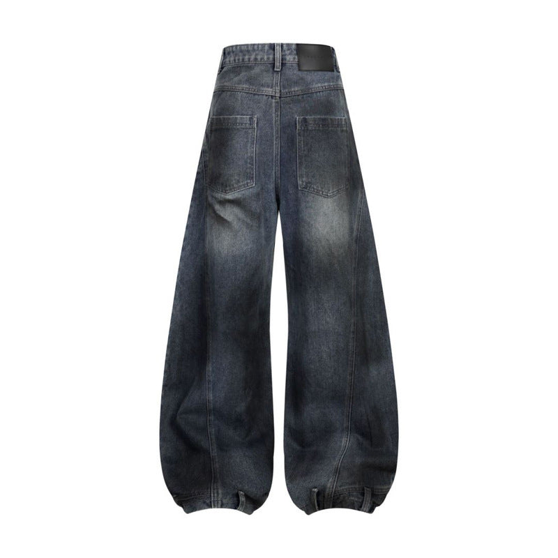 《評価★4.8超え💬✨》【COVER:FIT】 2color Extreme Wide-Leg Ripped Denim Pants mry001649