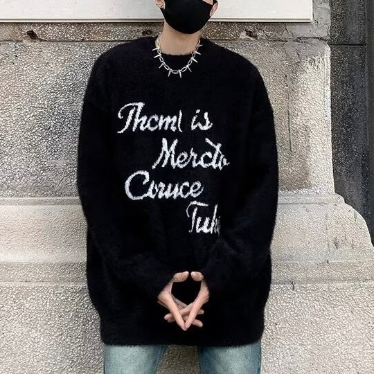 アメリカン 韓国デザイン 韓国ストリート トレンド オーバーサイズ ボアトレーナー mry001376