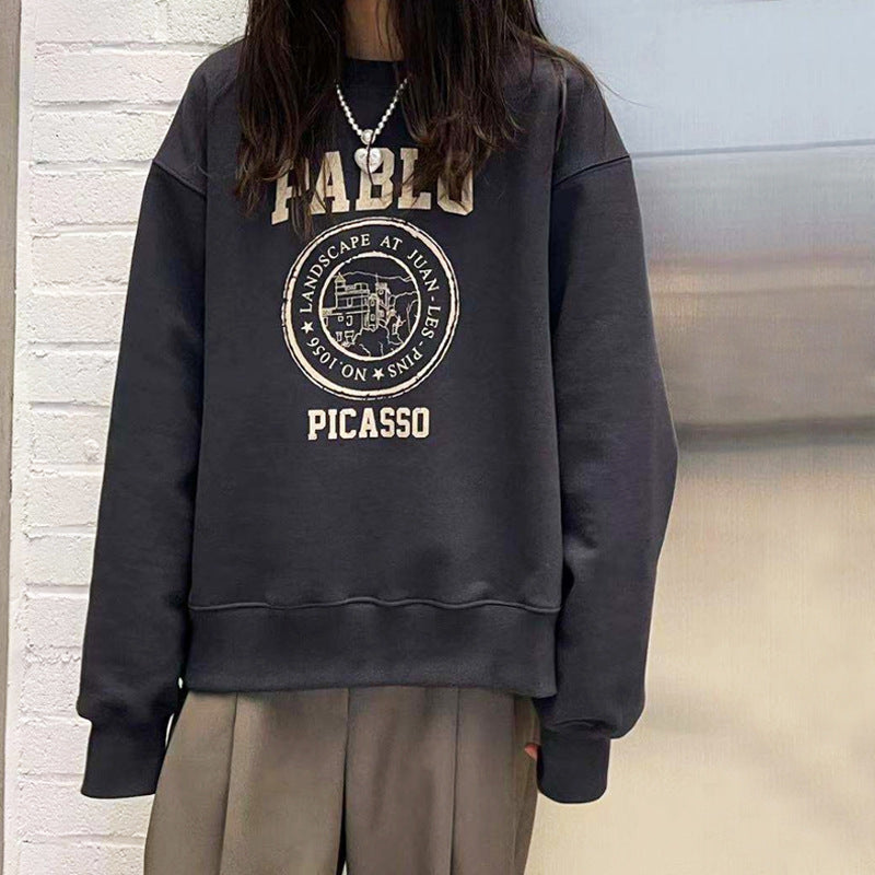 パブロプリント ルーズ スウェット mry000022