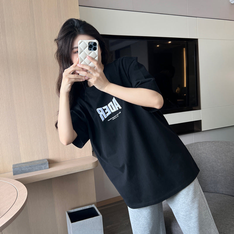 フォント刺繍 Tシャツ mry000011