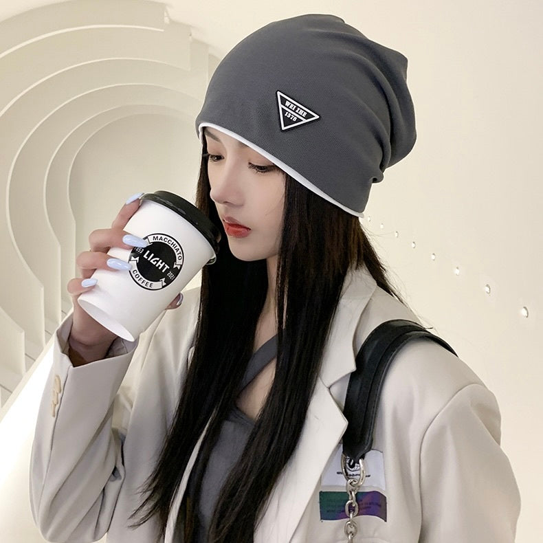 三角ロゴ入り プルオーバー ニット帽 mry000129