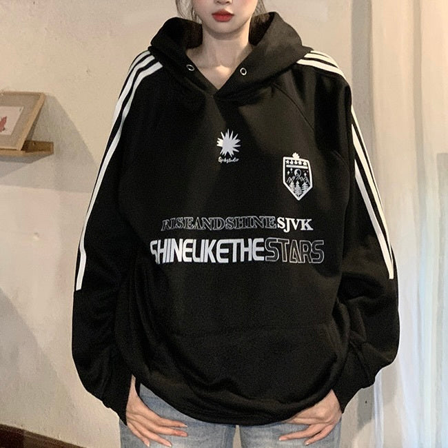 アメリカン ヨーロッパ 韓国カジュアル 韓国ストリート ユニセックス オーバーサイズ プルオーバーフーディー mry001061