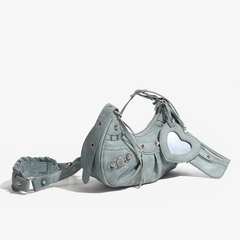 【今だけ限定価格 /4color】Moon Shape Biker Bag mry001599