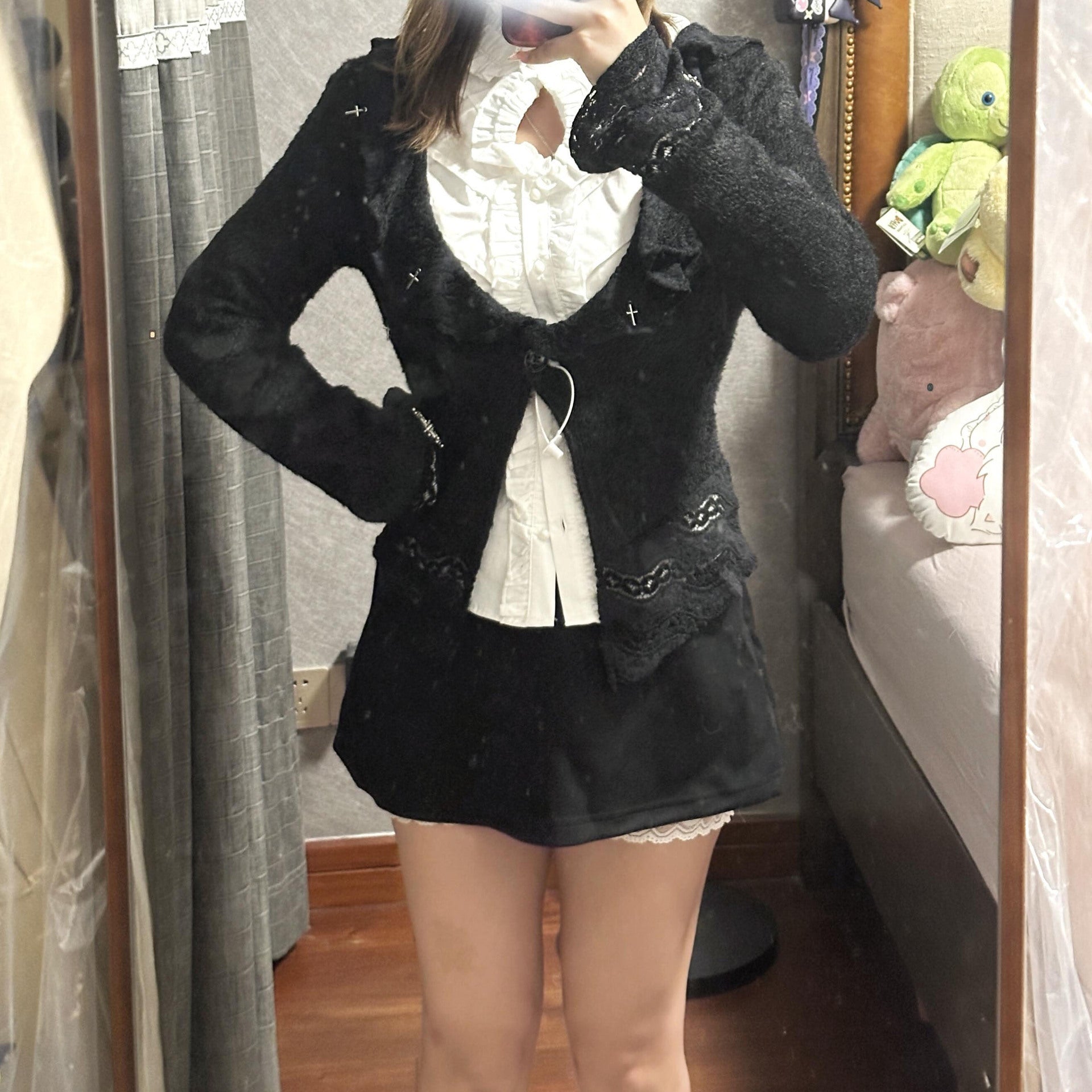 【Orchid】レイヤード ニットカーディガン mry001506