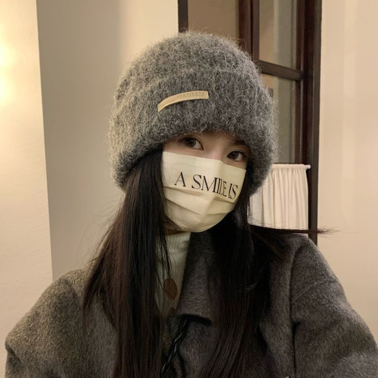 4カラー展開 カジュアル デザイン ニット帽 韓国カジュアル mry001017