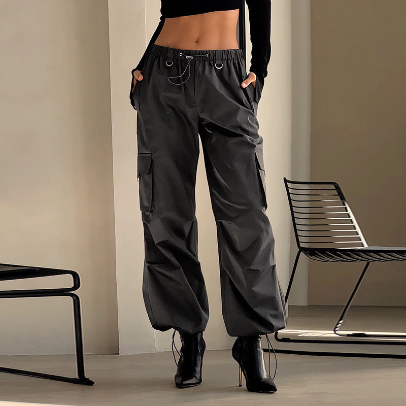 2カラー展開 カジュアル デザイン ストリート カジュアル パンツ 韓国カジュアル 韓国ストリート mry001006