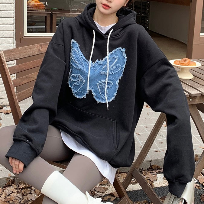 【Carina】2カラー展開 オーバーサイズ バタフライパーカー mry001056