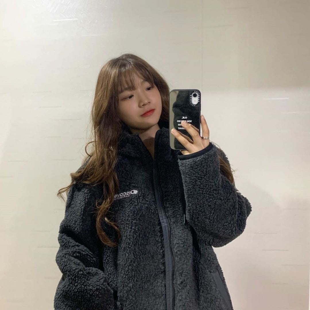 【Plaisir】アメリカン 韓国ストリート 韓国カジュアル オーバーサイズ ボアジャケット mry001347