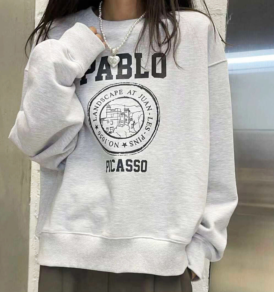 パブロプリント ルーズ スウェット mry000022