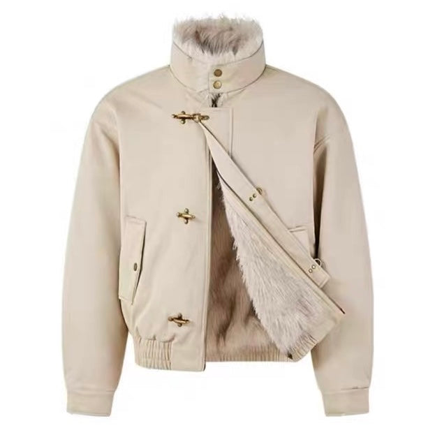 【イチオシアイテム🌟】 Fireman Toggle Hook Fur Jacket mry001989