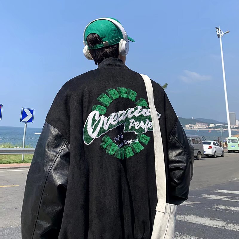 2カラー展開 アメリカン 韓国ストリート 韓国デザイン トレンド オーバーサイズ スタジアムジャンパー mry001287