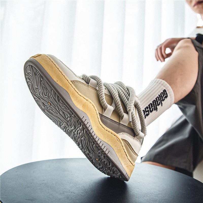 『評価★4.8以上』Heavy Rope Lace Chunky Sneakers mry001947