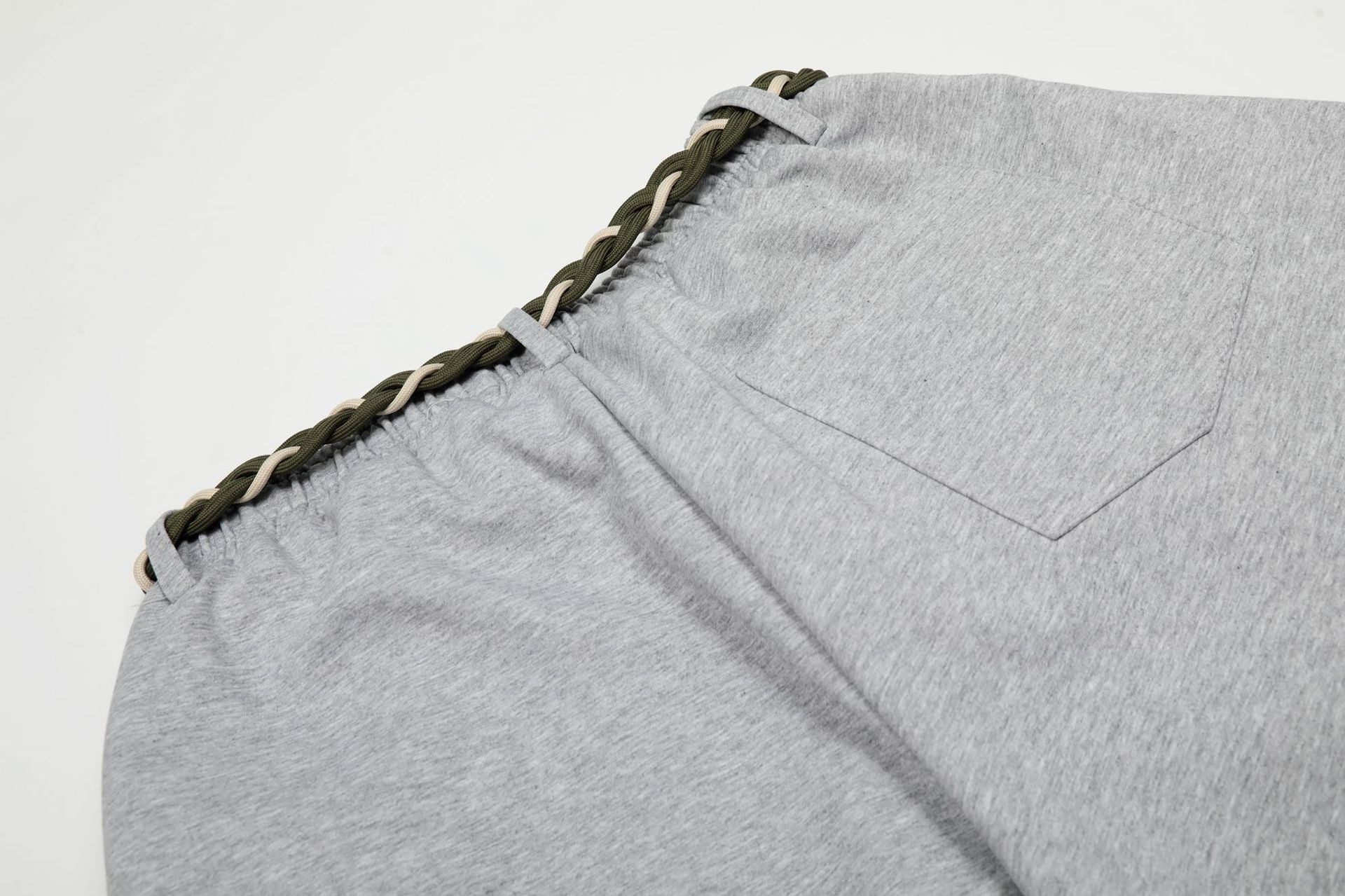 『SNS大人気パンツ💥』【2color】Belt Rope Wide Leg Sweatpants mry001805