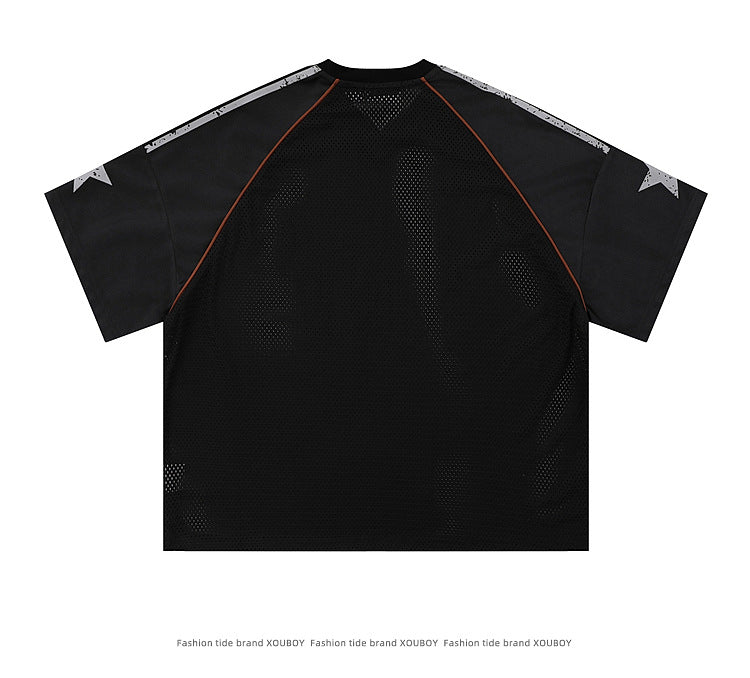 【2color】Starlight Mesh Jersey T-Shirt mry001705