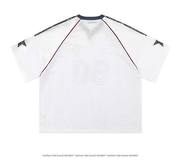 【2color】Starlight Mesh Jersey T-Shirt mry001705