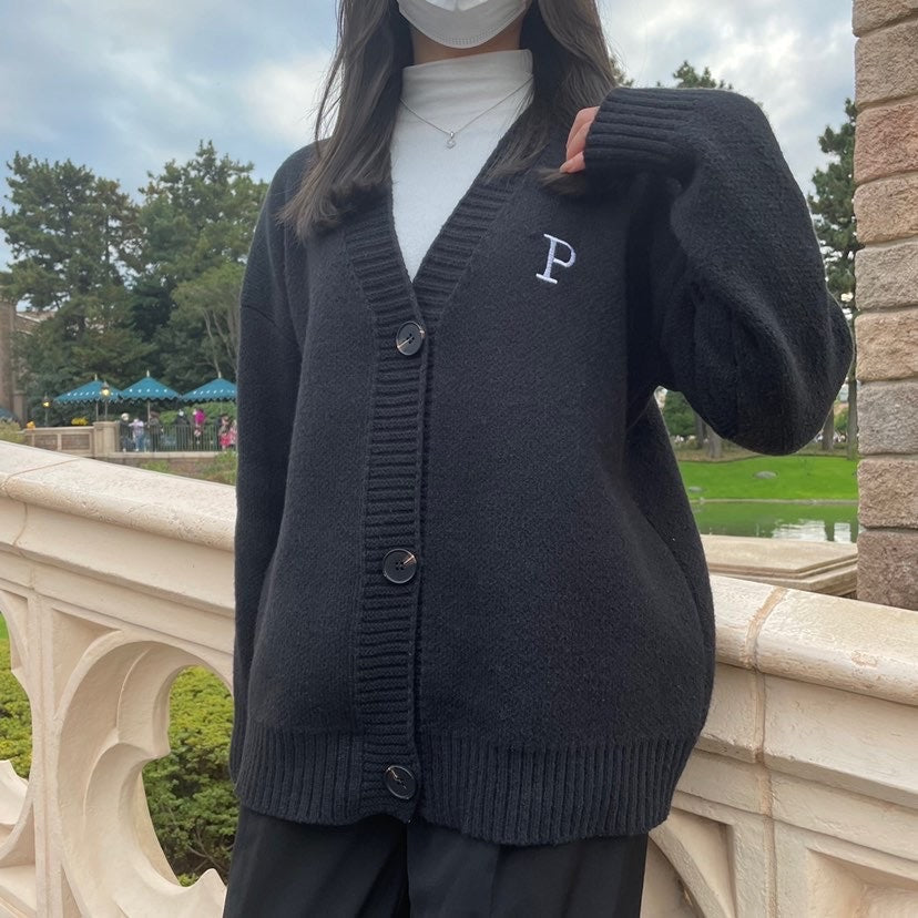 ミドル丈 ニットカーディガン mry000343