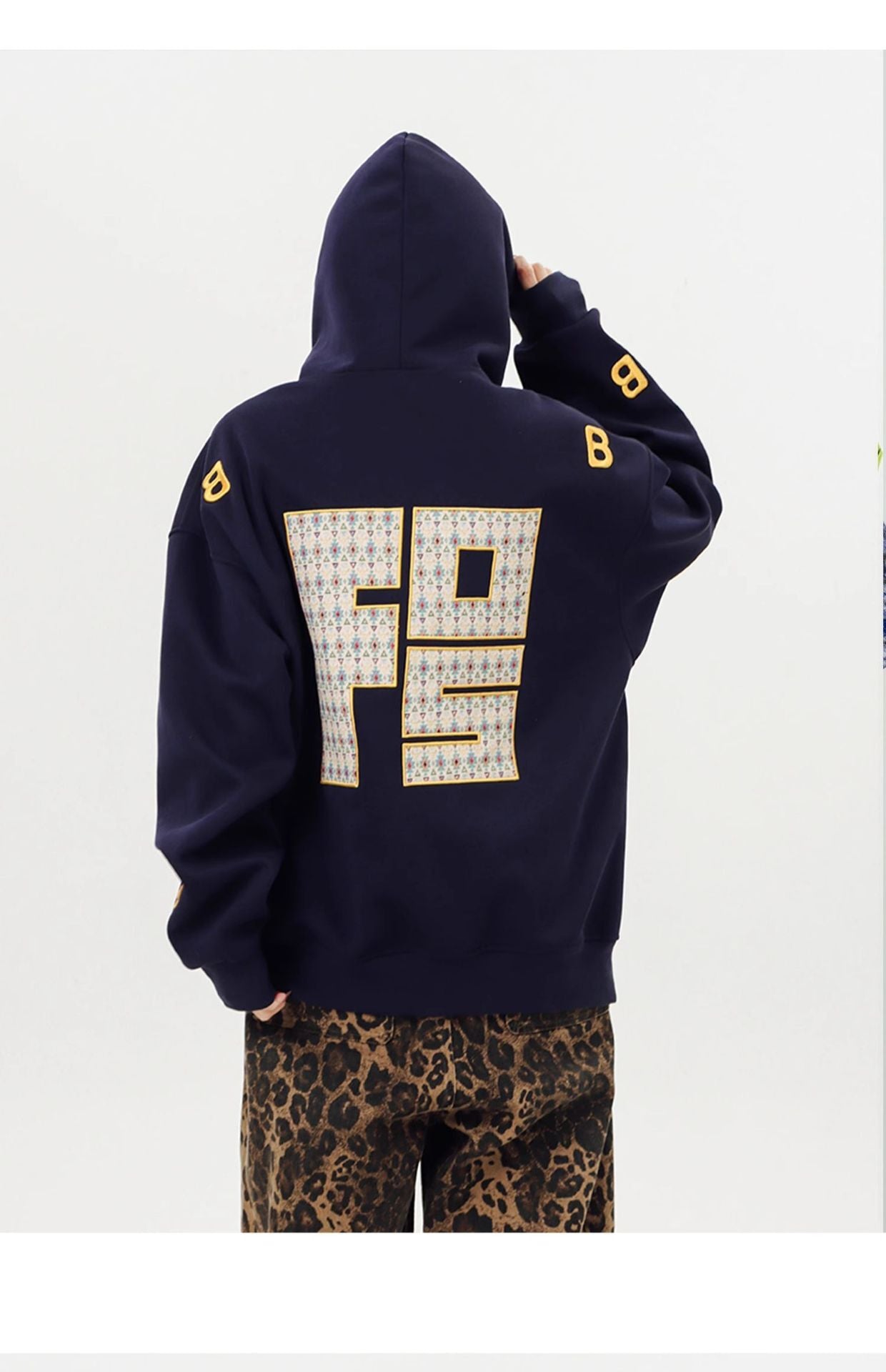 【2color】B-Emblem Oversized Hoodie mry001635