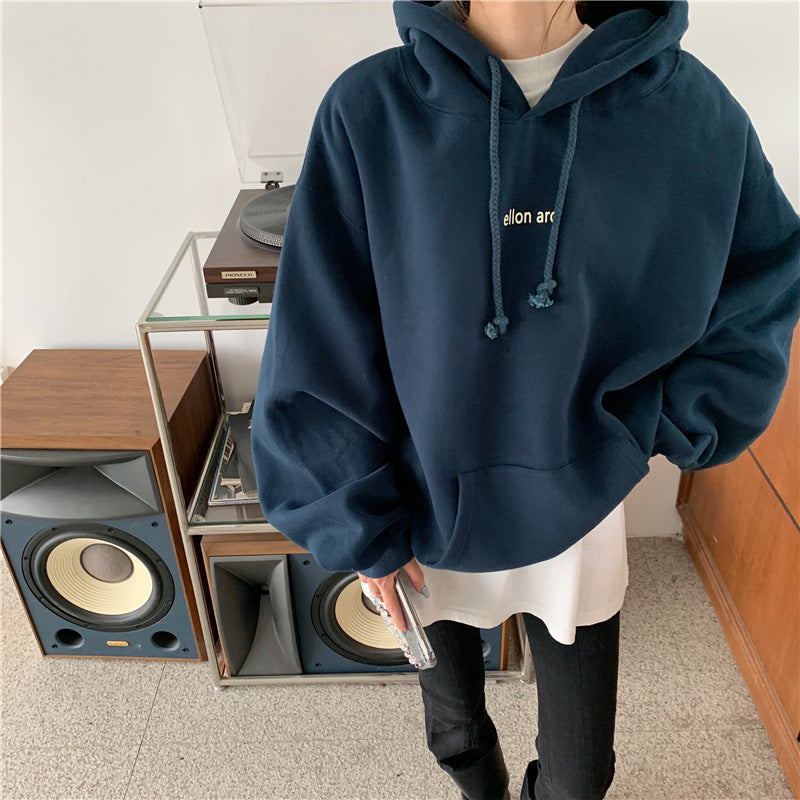 シンプルフード付き プルオーバーパーカー mry000489