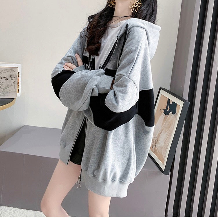 トレンド フード付き ジッパー ジャッケット パーカー mry000128