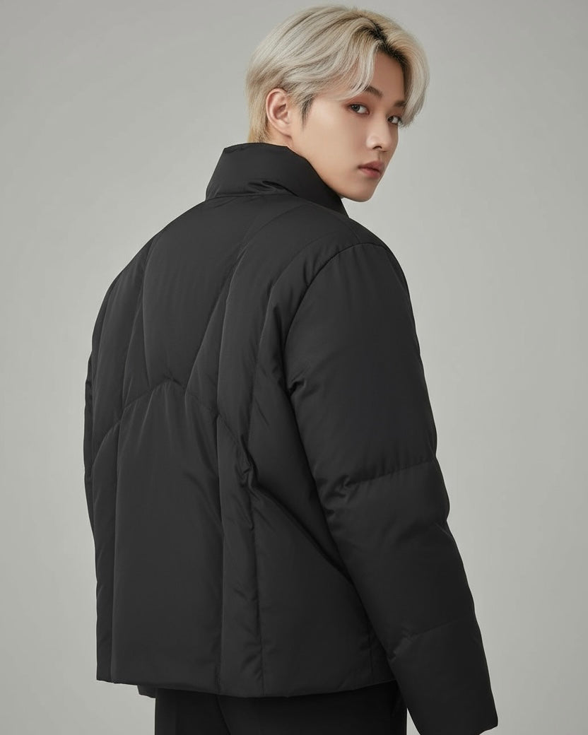 Black Puffer Jacket mry001819