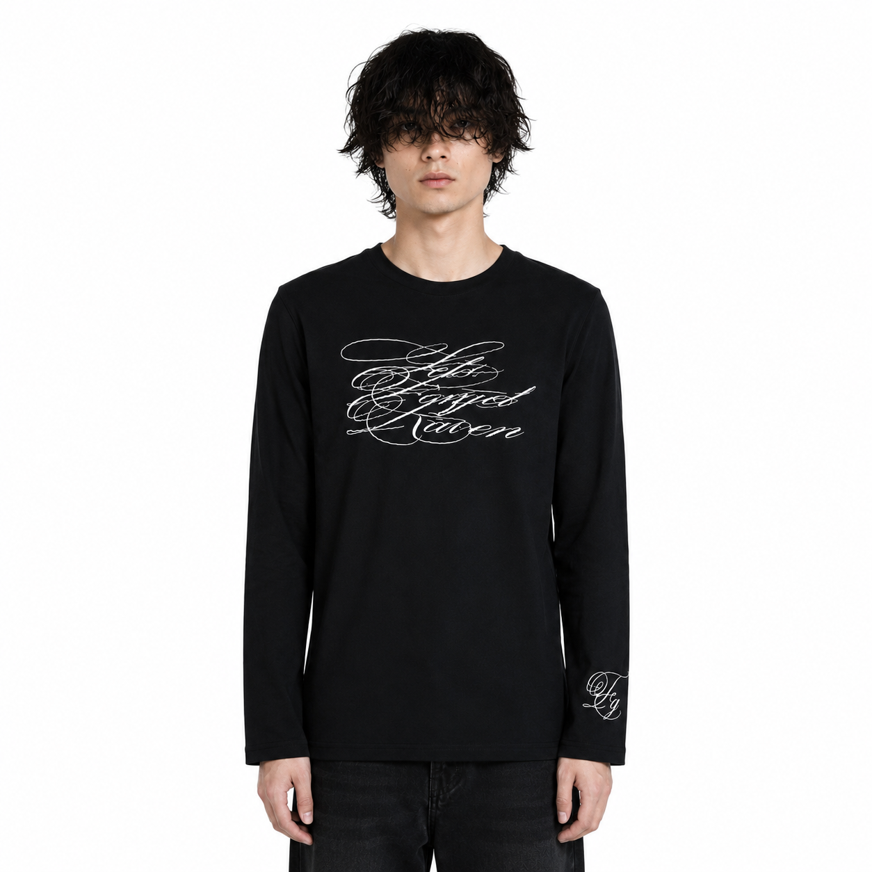 【新作】 カリグラフィロゴ フィットTシャツ mry002674