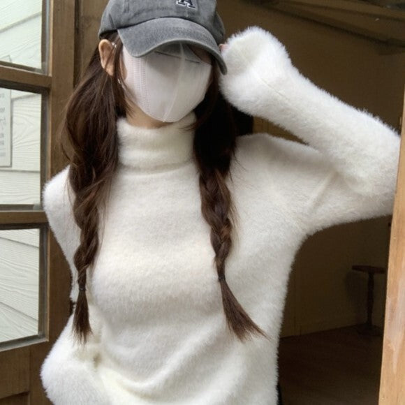 タートルネック 4カラーニットセーター mry000513