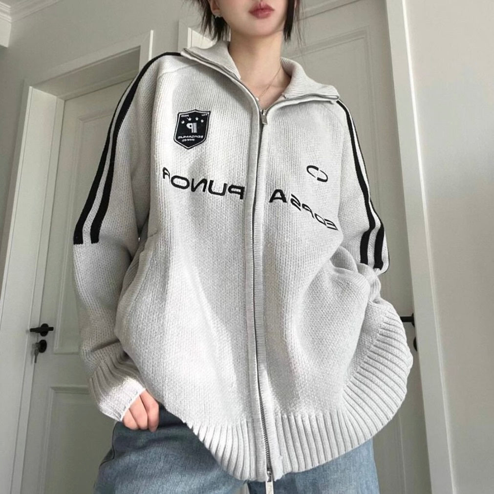 ヨーロッパ 韓国カジュアル 韓国ストリート スポーツ トラックジャケット mry001063