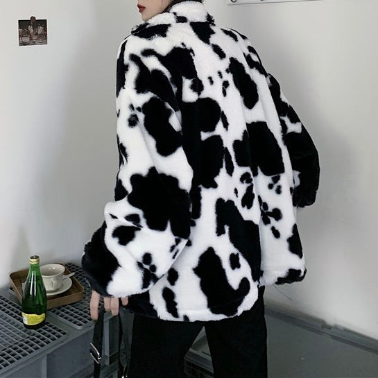 カウ柄 ボアジャケット mry000429