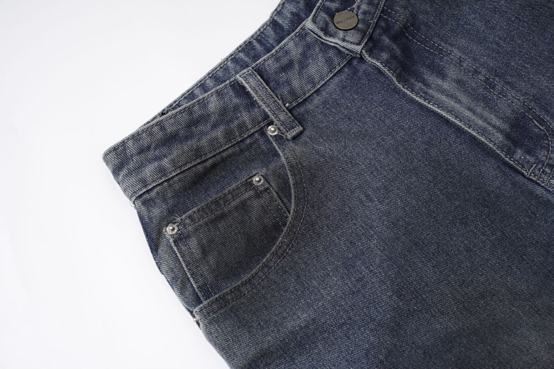 《評価★4.8超え💬✨》【COVER:FIT】 2color Extreme Wide-Leg Ripped Denim Pants mry001649