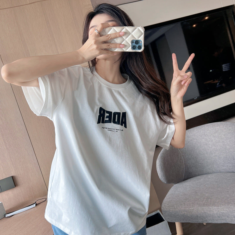 フォント刺繍 Tシャツ mry000011