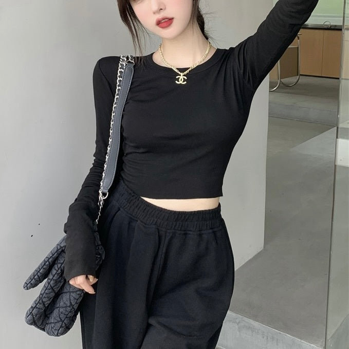 3カラー展開 ヨーロッパ 韓国ストリート 韓国カジュアル タイトフィット シャツ mry001180