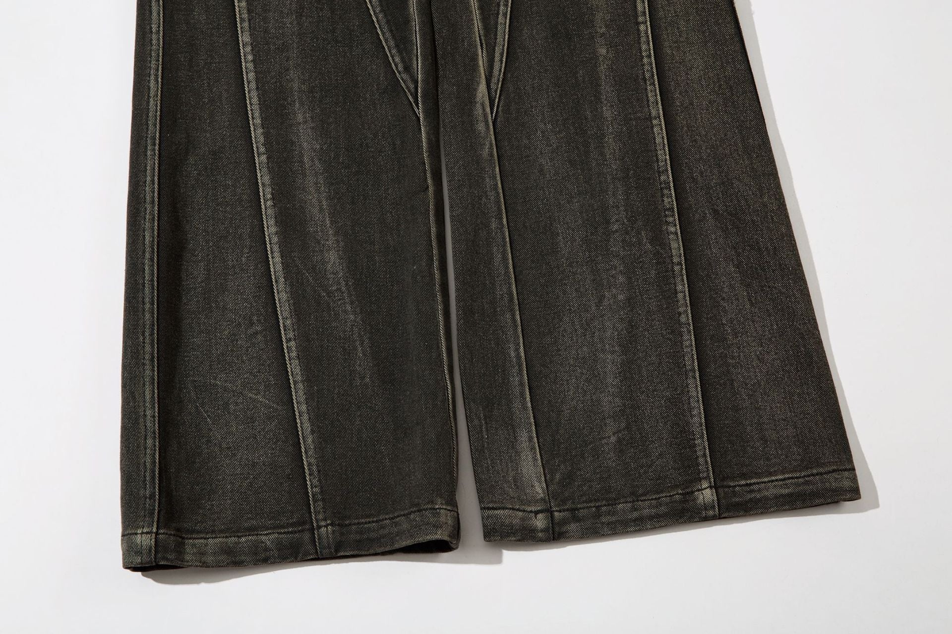 Architectural Wide-Leg Denim Pants mry001650