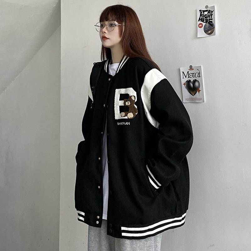 【送料無料】ユニセックス 2カラー展開 レトロジャケット 韓国ストリート 韓国カジュアル mry000602