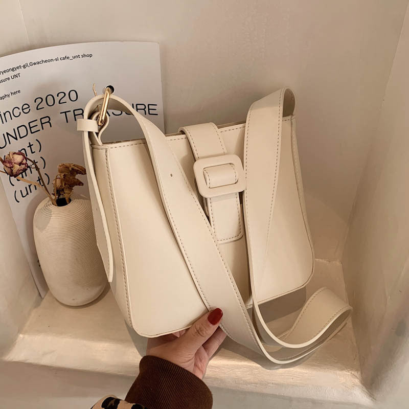 オールシーズン 肩掛け ファスナー 無地 ショルダーバッグ mry000201