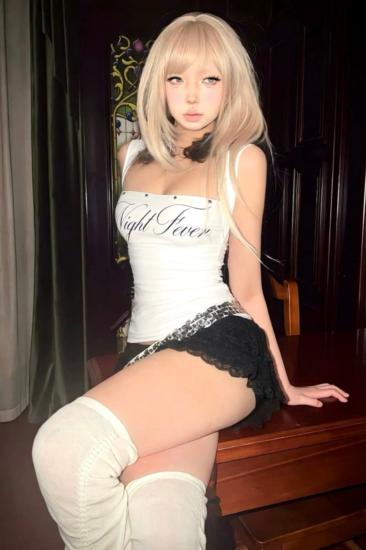 【トップス】 スクエアネックフィットトップス mry002338