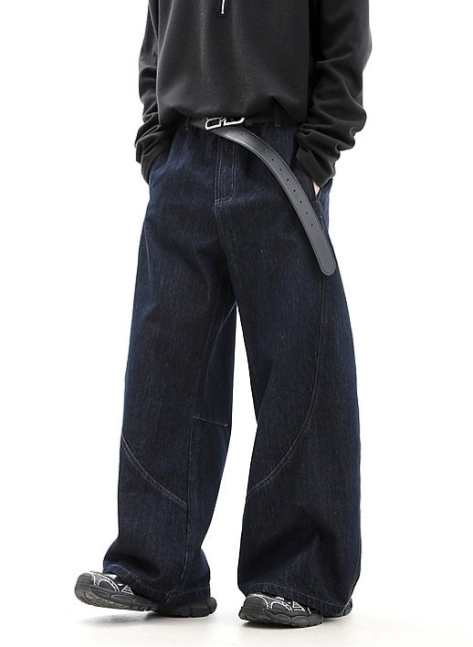 『評価★4.8以上/保存数 No.1🥇』【COVER:FIT】Ultra Wide Curved Denim Pants mry001783