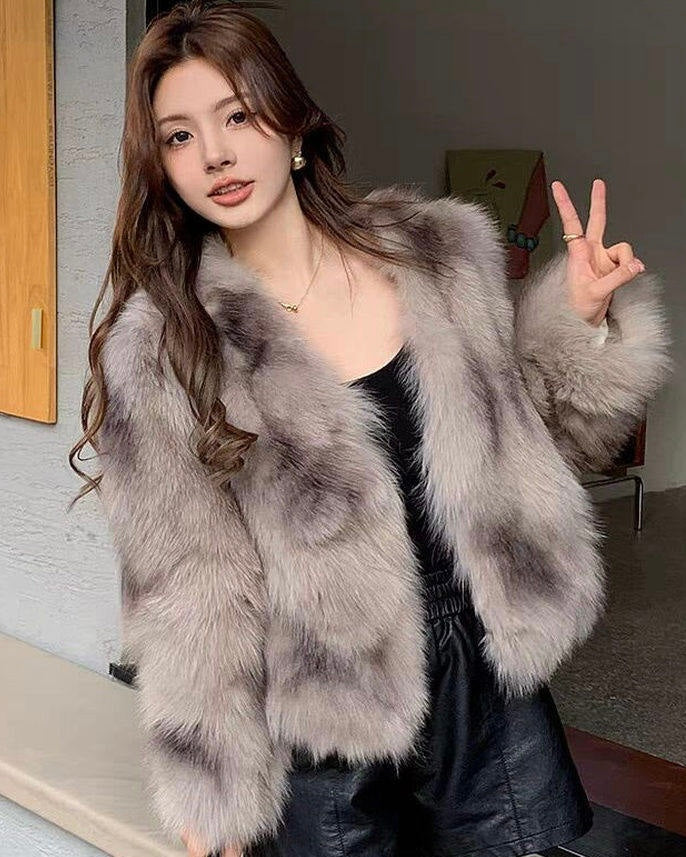 Luxury Faux Fur Jacket mry002037