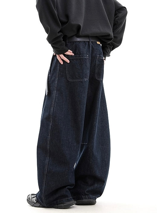 『評価★4.8以上/保存数 No.1🥇』【COVER:FIT】Ultra Wide Curved Denim Pants mry001783