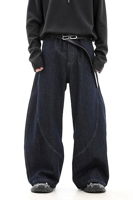 『評価★4.8以上/保存数 No.1🥇』【COVER:FIT】Ultra Wide Curved Denim Pants mry001783