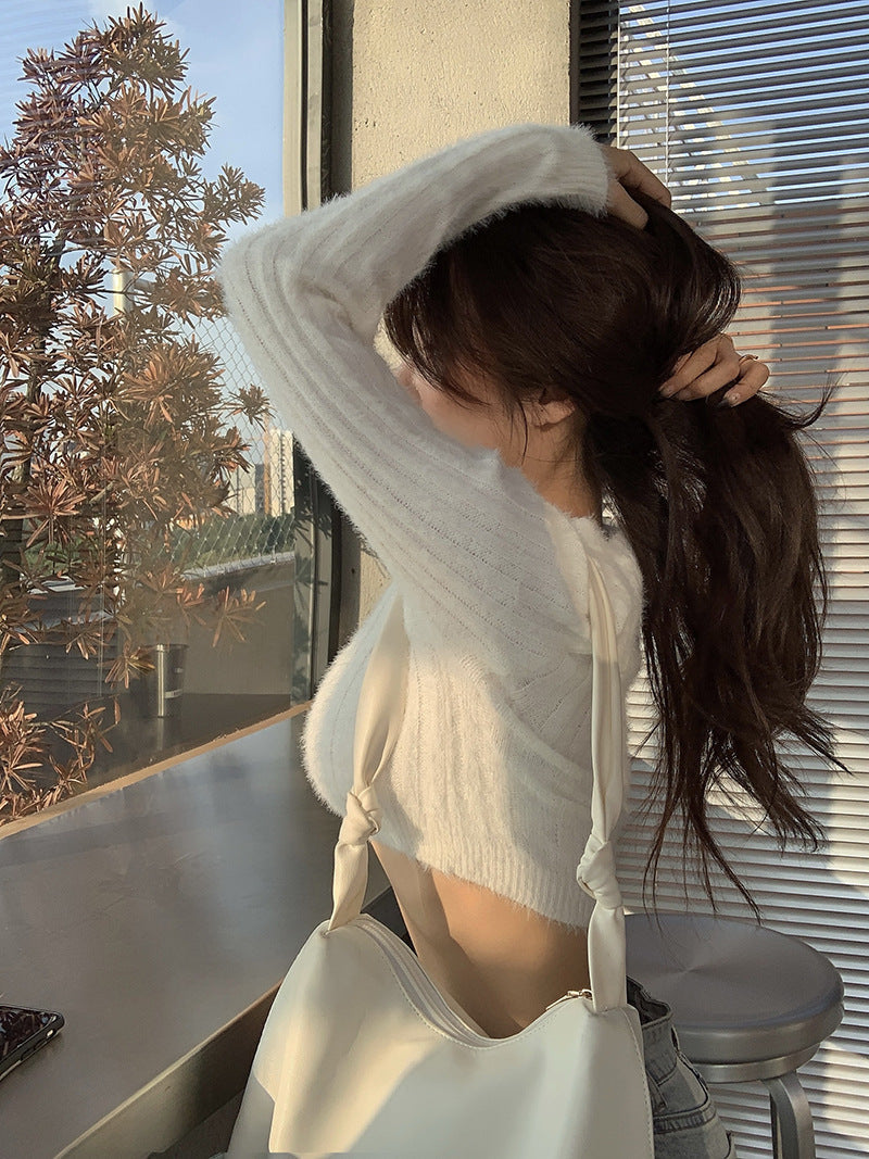 【送料無料】長袖ニット 4カラー 2023春トレンド 韓国カジュアル 韓国ガーリー フレンチガーリー mry000581