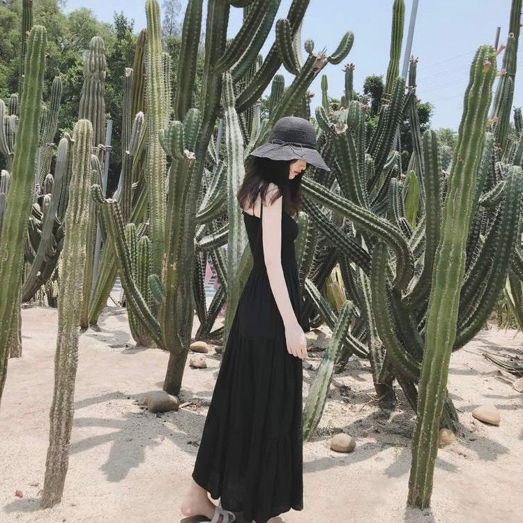 肩リボン フリル ロングワンピース mry000232