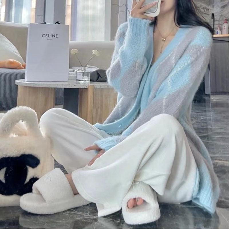 ワイドレッグパンツ ふわふわ mry000281