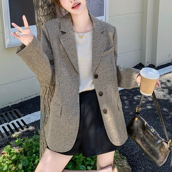 【Plaisir】ツイードジャケット mry001502