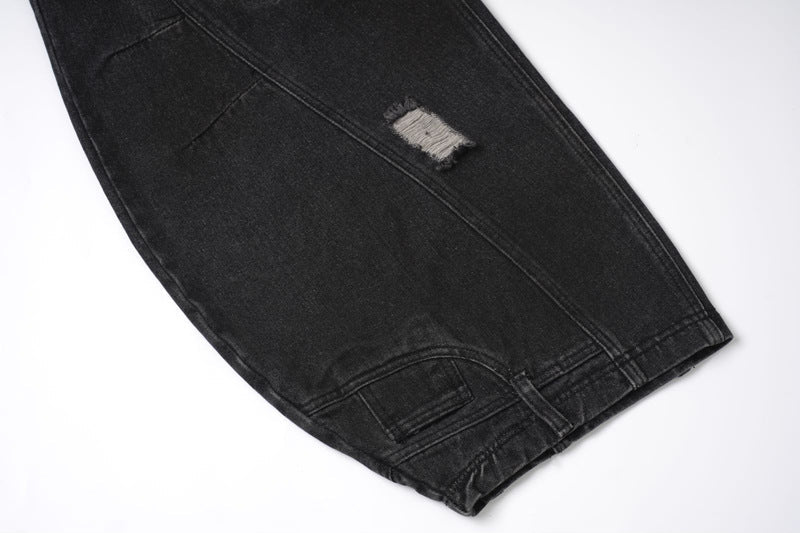 《評価★4.8超え💬✨》【COVER:FIT】 2color Extreme Wide-Leg Ripped Denim Pants mry001649