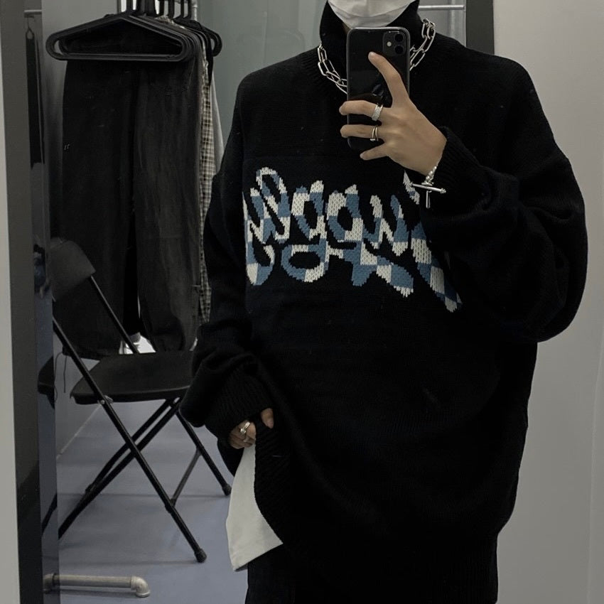 【送料無料】ユニセックス リブハイネックセーター mry000464