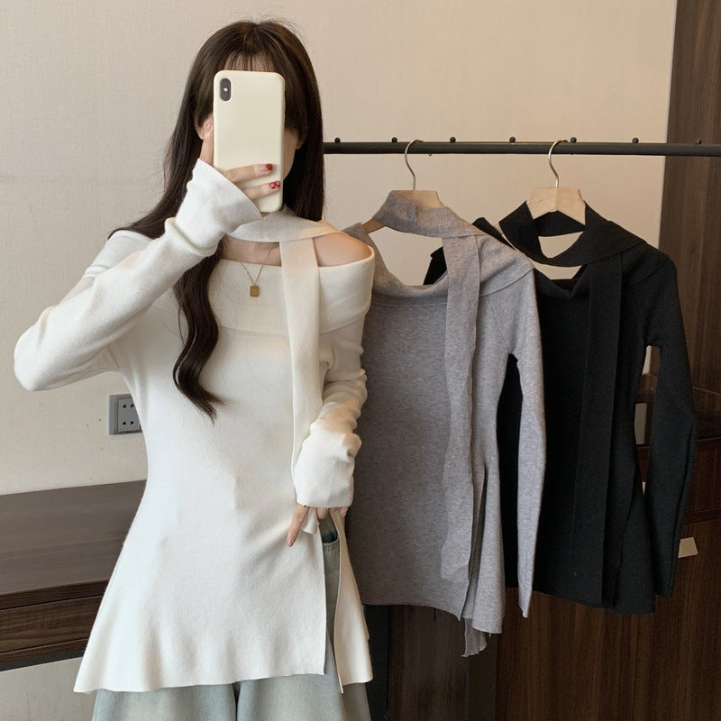 【Orchid / 送料無料】3カラー展開 韓国カジュアル 韓国デザイン オフショルダー セーター mry001111